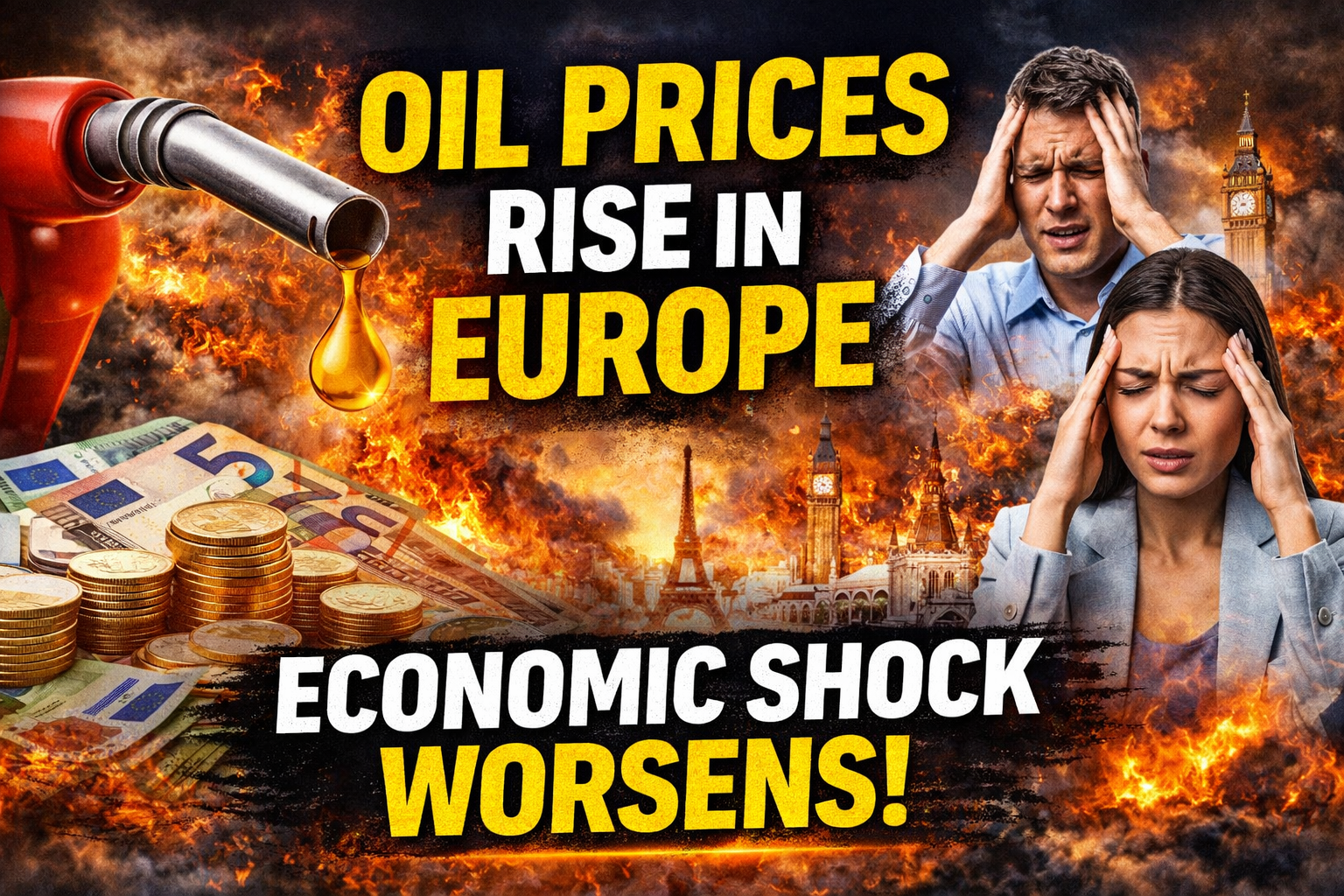 Oil Prices Rise Across Europe, Raising Economic Concerns